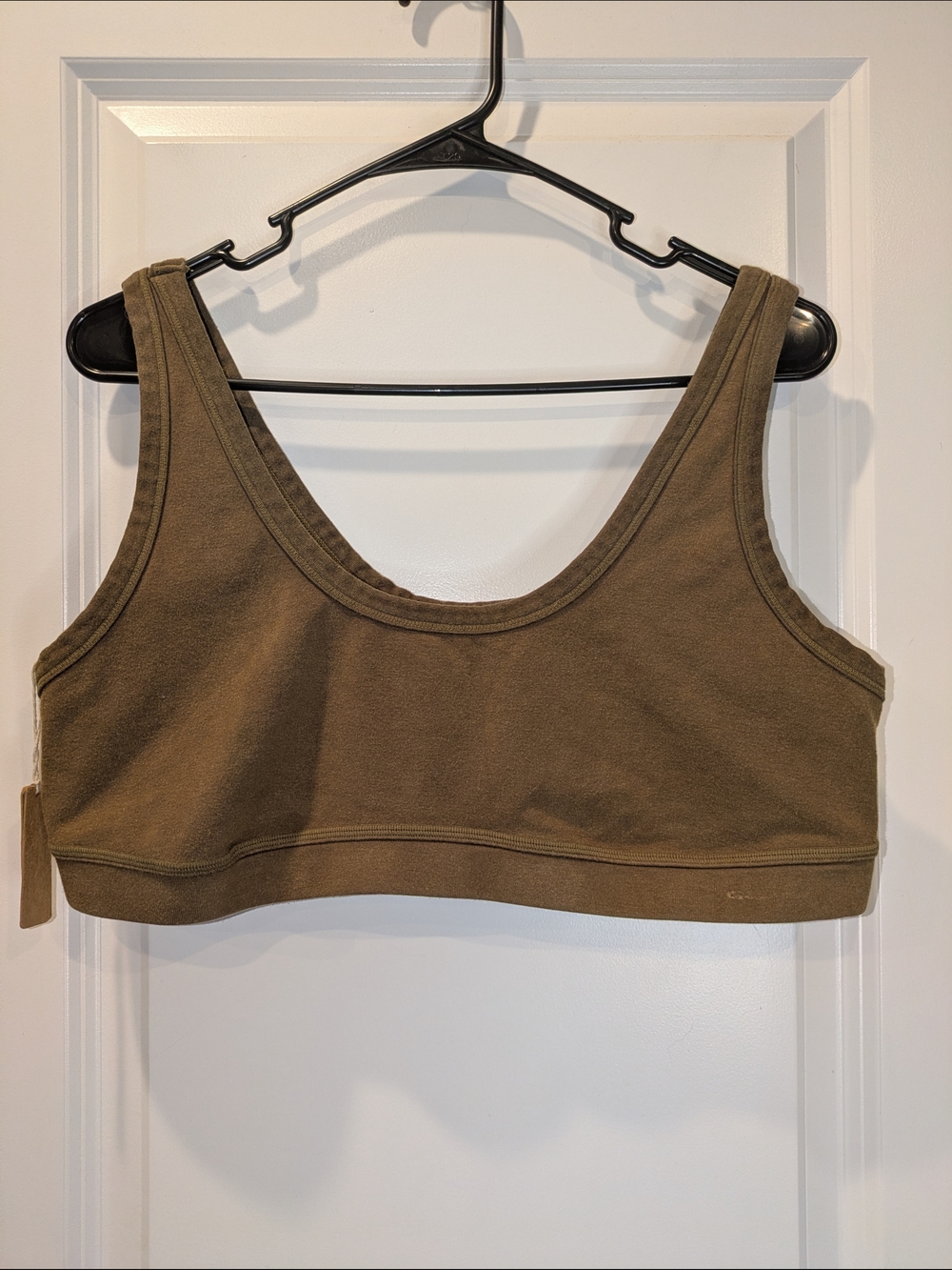 NWT Seamless Lounge Bra Bralette Sepia Brown 4XL Soft Stretch Comfort